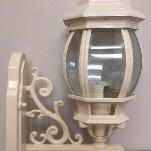 Outdoor wall lantern vintage design, beige, new