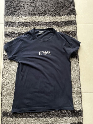 Emporio Armani T-Shirt slim fit μπλε σαν καινούργιο, μέγεθος M