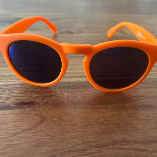 Aperol Spritz Sunglasses new, orange frame with blue lenses