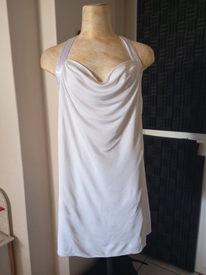 Zara women's viscose dress size M, white