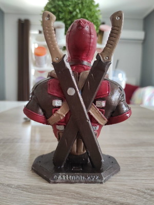 Φιγούρα Deadpool καινούργια, χειροποίητη με 3D printer και ζωγραφισμένη