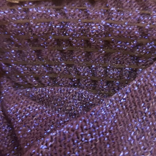 Scandalo women's blouse lurex purple small/medium like new