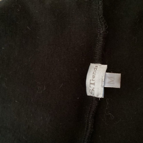 Black sleeveless turtleneck with RICH rhinestones Y2K, like new