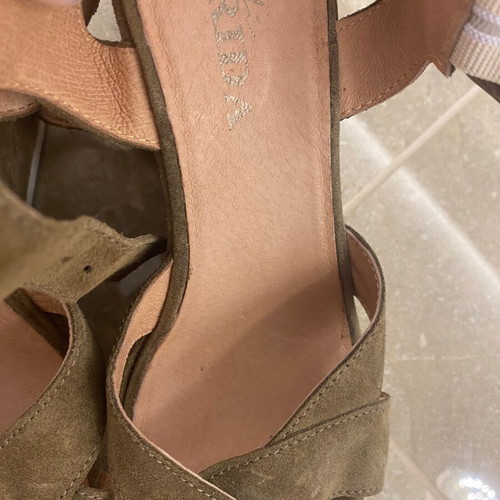 Fratelli Karida shoes platform sandals size 37 new green