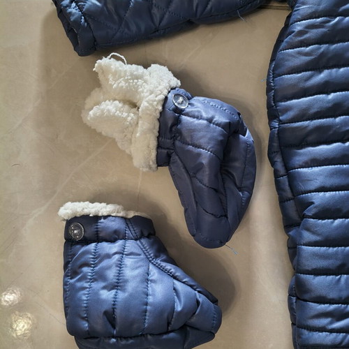 Coppa Kids Baby Winter Overall Set Like New with Gloves and Booties