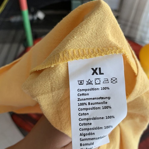 Yellow cotton dress new, size XL