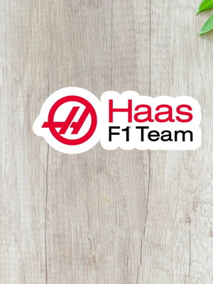 Αυτοκόλλητο Haas Formula 1 καινούργιο, γυαλιστερό χαρτί