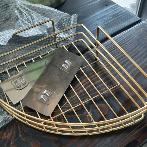 Bronze bathroom shelf new