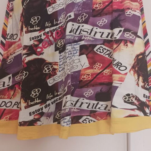 Desigual colorful skirt like new, size L