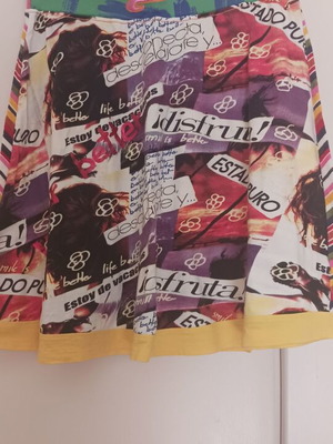 Desigual colorful skirt like new, size L