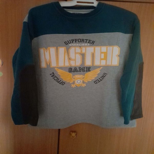 Energiers sweatshirt for 16-year-old boy like new, grey and petrol