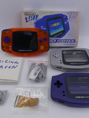 Σετ 3 μεταχειρισμένες κονσόλες Game Boy Advance (GBA) με αυθεντική οθόνη και εξαρτήματα