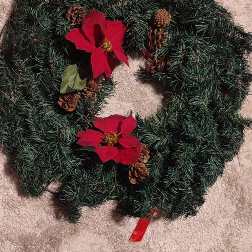 Christmas decoration wreath 60 x 52 cm