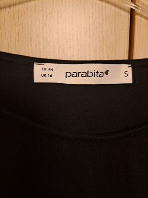 Μπλούζα Parabita μαύρη μεταχειρισμένη, μέγεθος S με δέσιμο στο πλάι