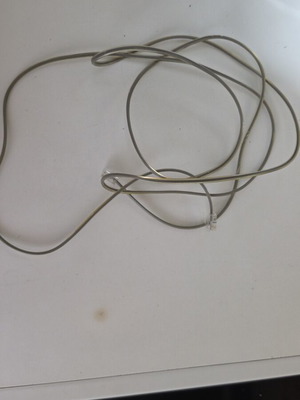 Telephone cable used, transparent olive color