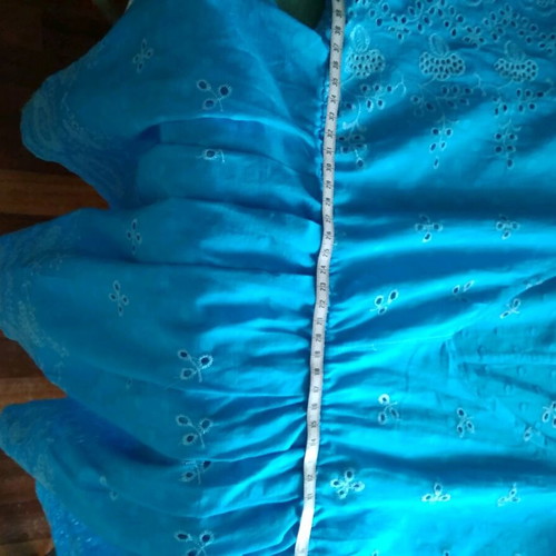 Lace tunic turquoise like new