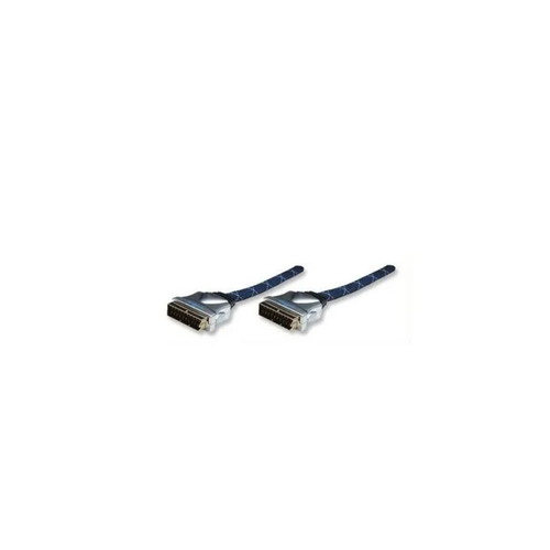 Manhattan SCART to SCART Cable 3m new with gold plated contacts
