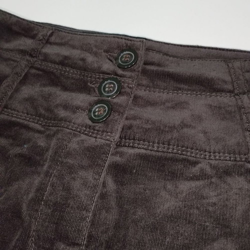 Benetton corduroy brown skirt used, size M