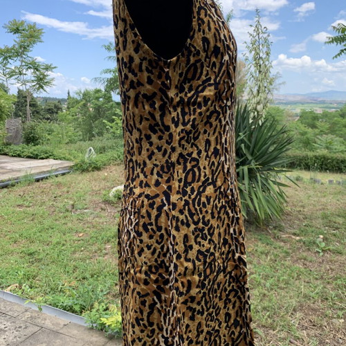 Animal Print Dress made of 100% Viscose, new, size M
