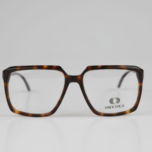 Valtottica Vintage 80s Eyeglasses new, brown tortoise large
