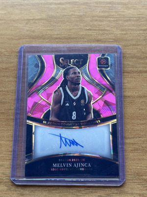 Panini Select Euroleague 2025-26 Melvin Ajinca Pink Auto Prizm
