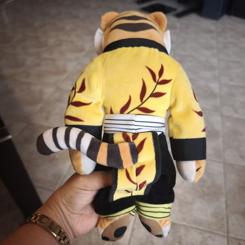 Kung Fu Panda Master Tiger plush toy used, original collectible 2016