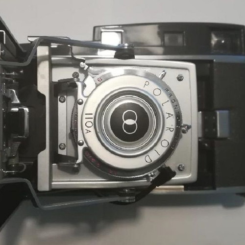Polaroid 110A Pathfinder camera used with leather case
