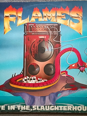Flames Live in the Slaughterhouse vinyl record like new, metal