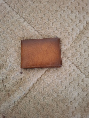 Men's wallet new, brown, genuine leather