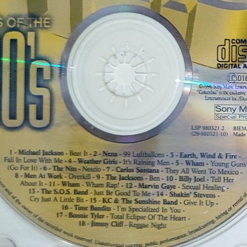 Hits of the 80's CD used, pop edition 1996