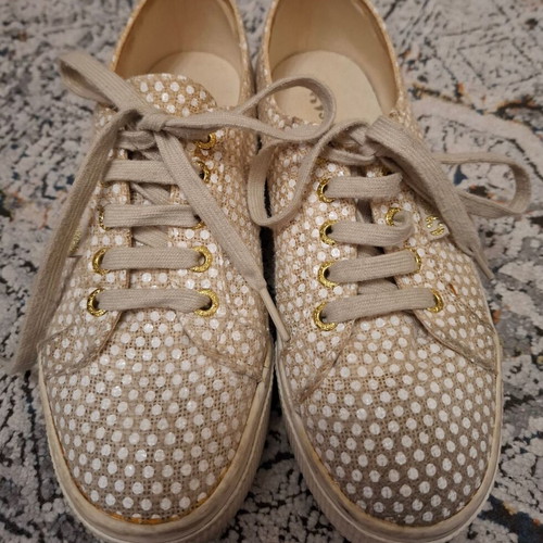 Superga sneakers used size 37 with beige and gold details