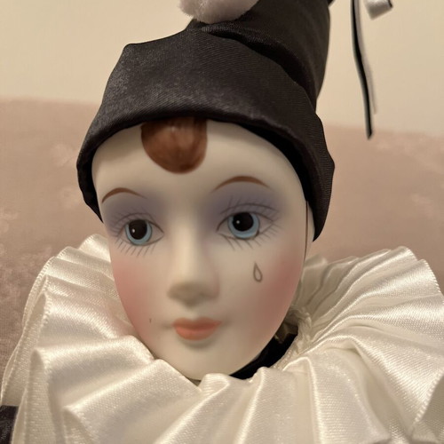 Pierrot Porcelain Doll from Reinart Faelens Kollektion like new