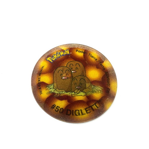 Pokemon tazos tags #50 Diglett 3D like new