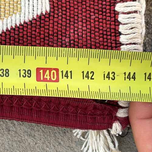 Turkish knitted decorative wall rug like new, 1950-60