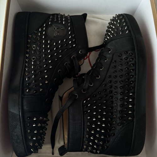 Christian Louboutin Louis Orlato flat spikes sneakers like new, size 45.5