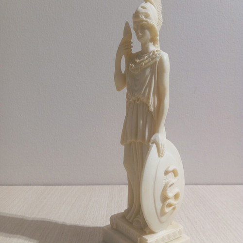 Athena handmade alabaster statue like new, 25 cm