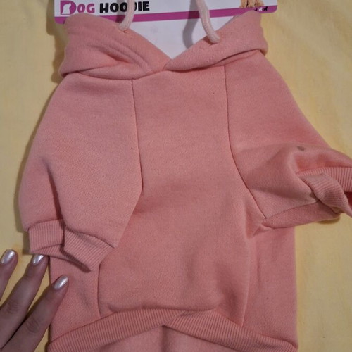 Dog hoodie medium size 30 cm new with tags, salmon pink