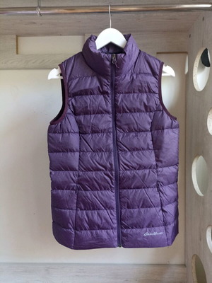 Eddie Bauer women's vest with down like new, purple, size S