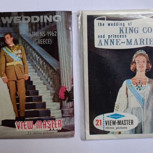 View Master sets dedicated to King Constantine and Anne-Marie's wedding like new
