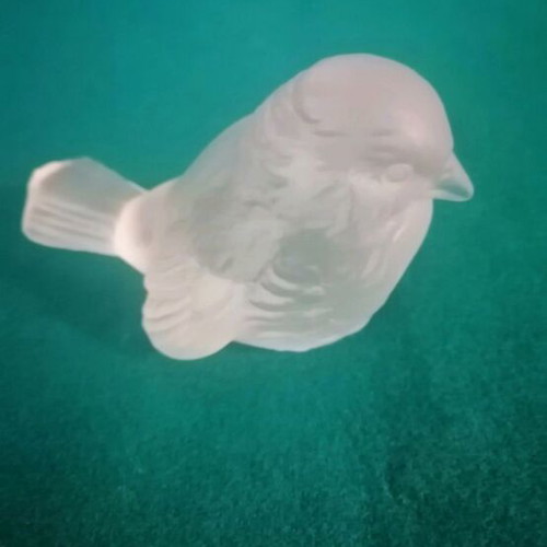 Crystal bird figurine like new by Goebel