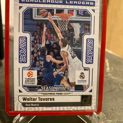 Panini Donruss Euroleague Walter Tavares press proof like new