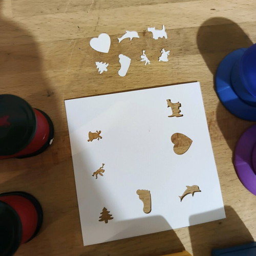 Craft punches used, pack