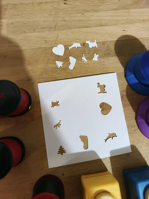 Craft punches used, pack