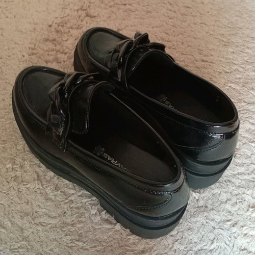 Vintage platform shoes like new, black, size 37