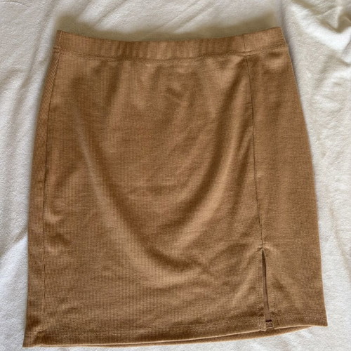 Shein camel skirt, short with side slit