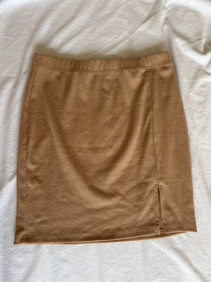 Shein camel skirt, short with side slit