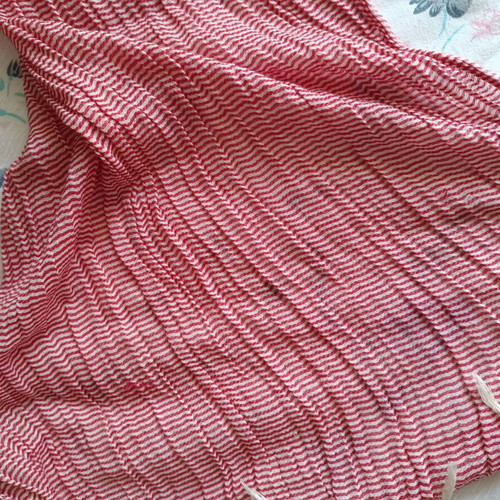 Scarf Achilleas Accessories like new, white and red