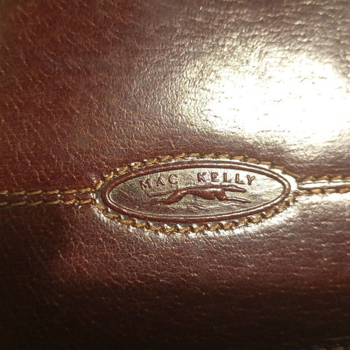 Men's leather wallet brown new with Italian style VERA PELLA