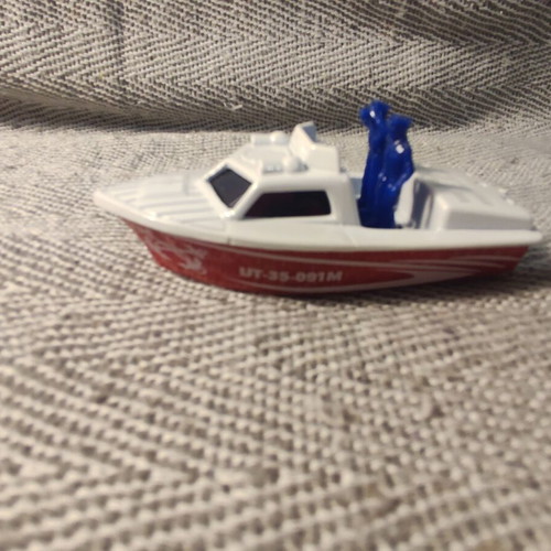 Matchbox Superfast Police Launch boat used