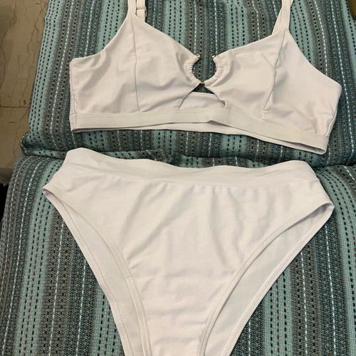 Women's bikini swimsuit new, white, size L